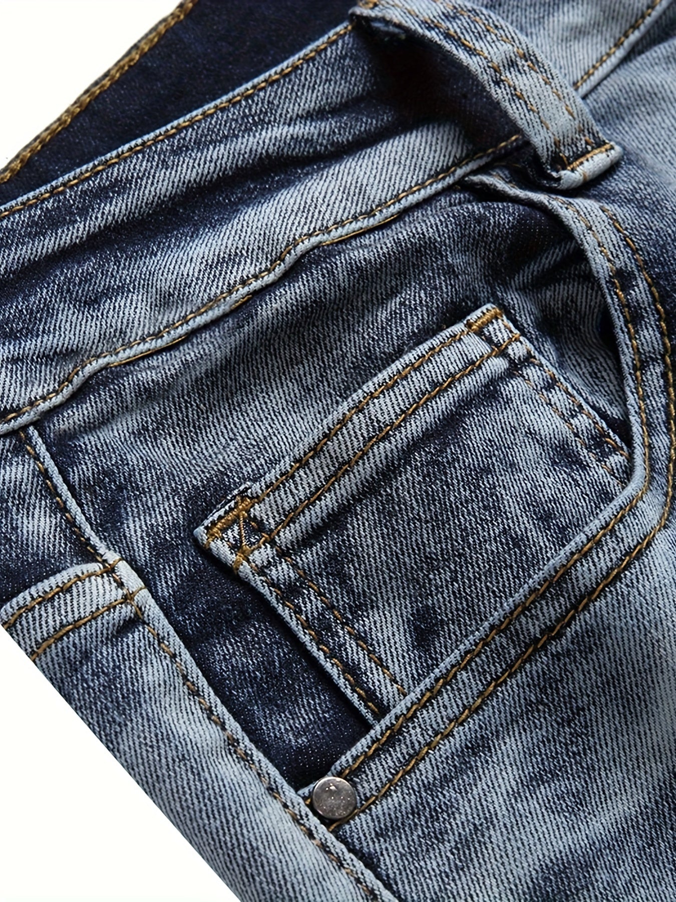 Men's Slim Fit Jeans - Classic Wash Clean Finish – Navy Color / Sizes 28–42 – view 20