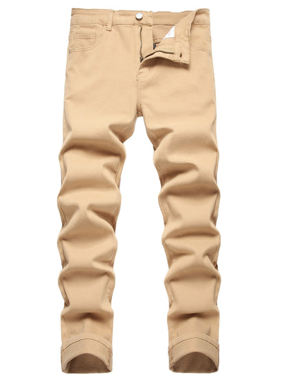 Men's Slim Fit Jeans - Classic Wash Clean Finish – Orange Slim-Fit – view 3