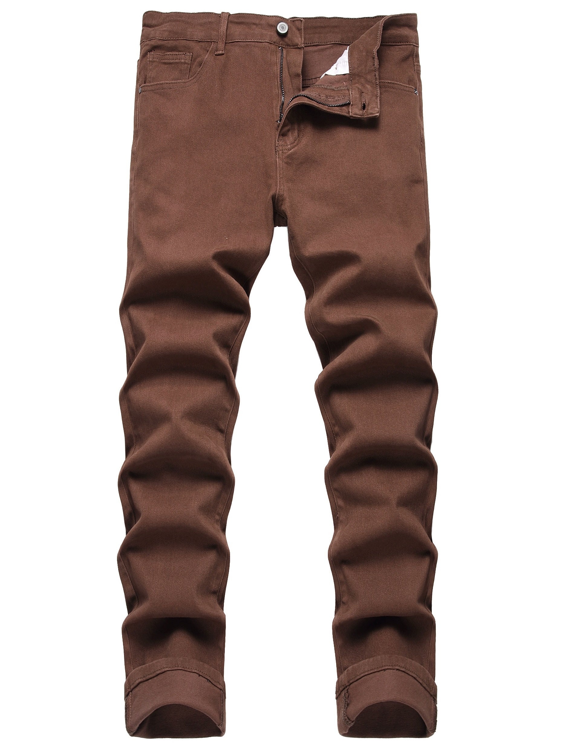 Men's Slim Fit Jeans - Classic Wash Clean Finish – Orange Slim-Fit – view 8