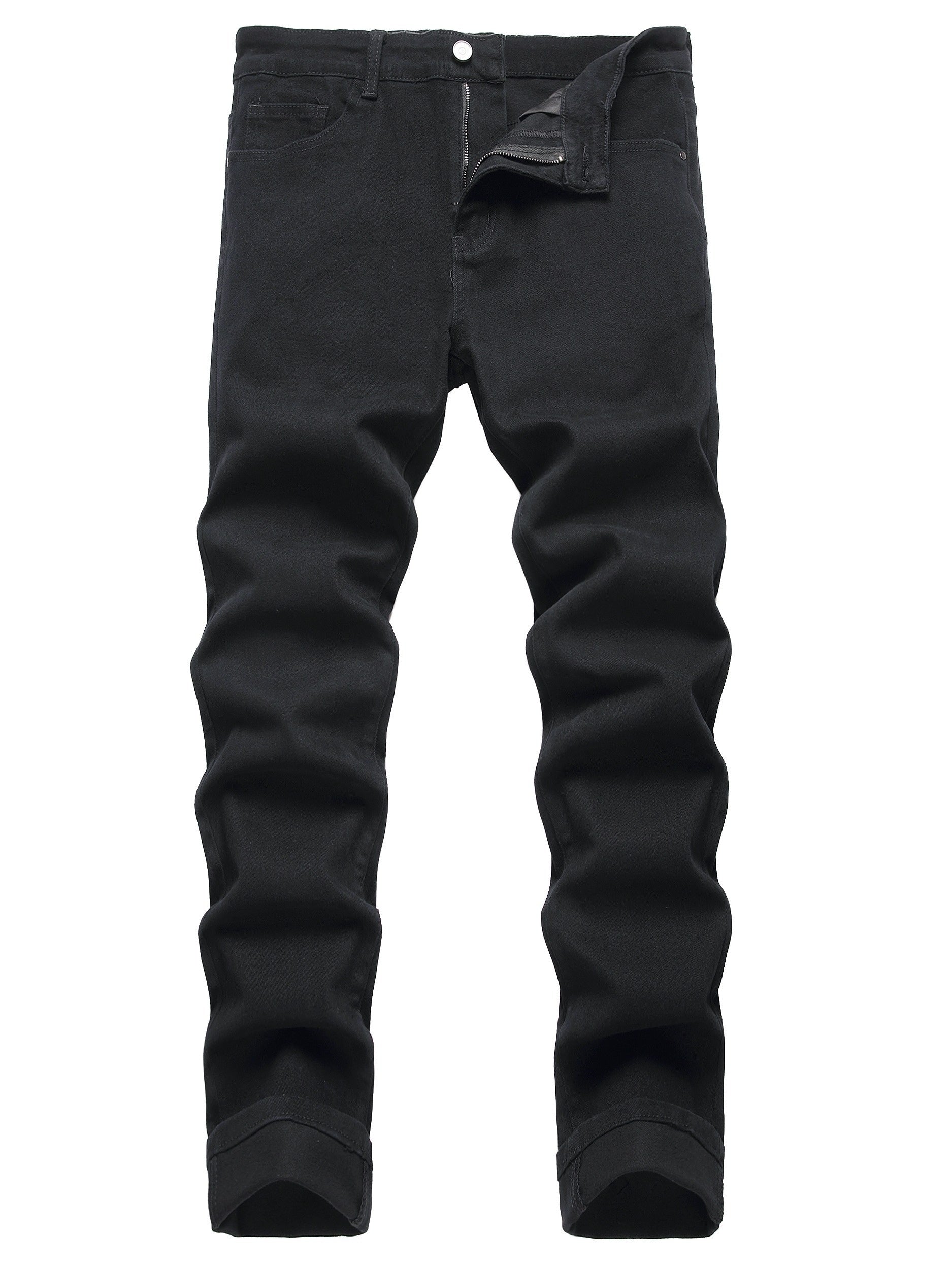 Men's Slim Fit Jeans - Classic Wash Clean Finish – Orange Slim-Fit – view 10