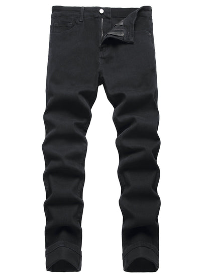 Men's Slim Fit Jeans - Classic Wash Clean Finish – Orange Slim-Fit – view 10