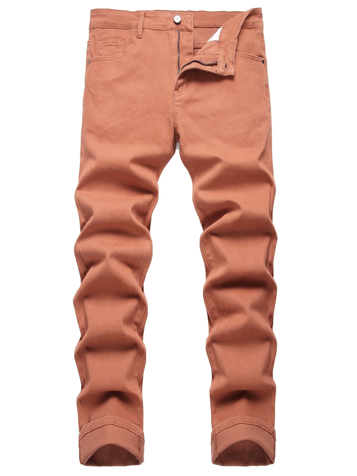 Men's Slim Fit Jeans - Classic Wash Clean Finish – Orange Slim-Fit – view 18