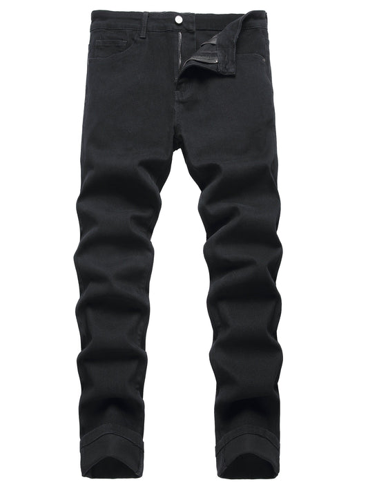 Men's Slim Fit Jeans - Classic Wash Clean Finish – Orange Slim-Fit – Orange option – main product image