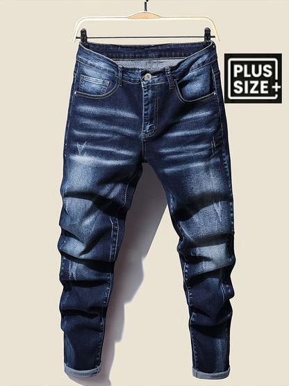 Men's Slim Fit Jeans - Classic Wash Clean Finish – Sizes 1XL–6XL – view 5