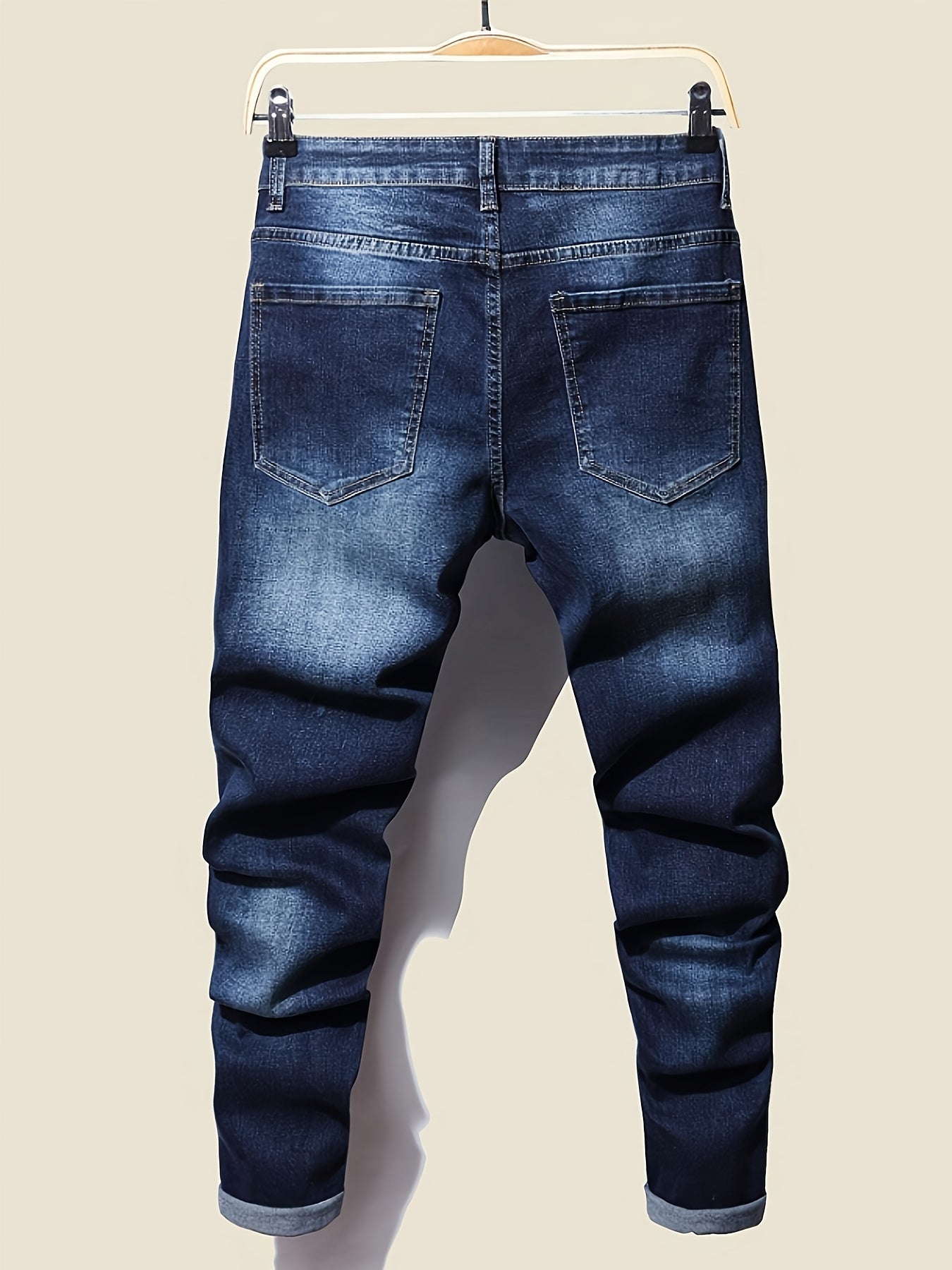 Men's Slim Fit Jeans - Classic Wash Clean Finish – Sizes 1XL–6XL – view 6