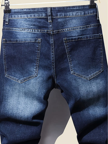 Men's Slim Fit Jeans - Classic Wash Clean Finish – Sizes 1XL–6XL – view 7
