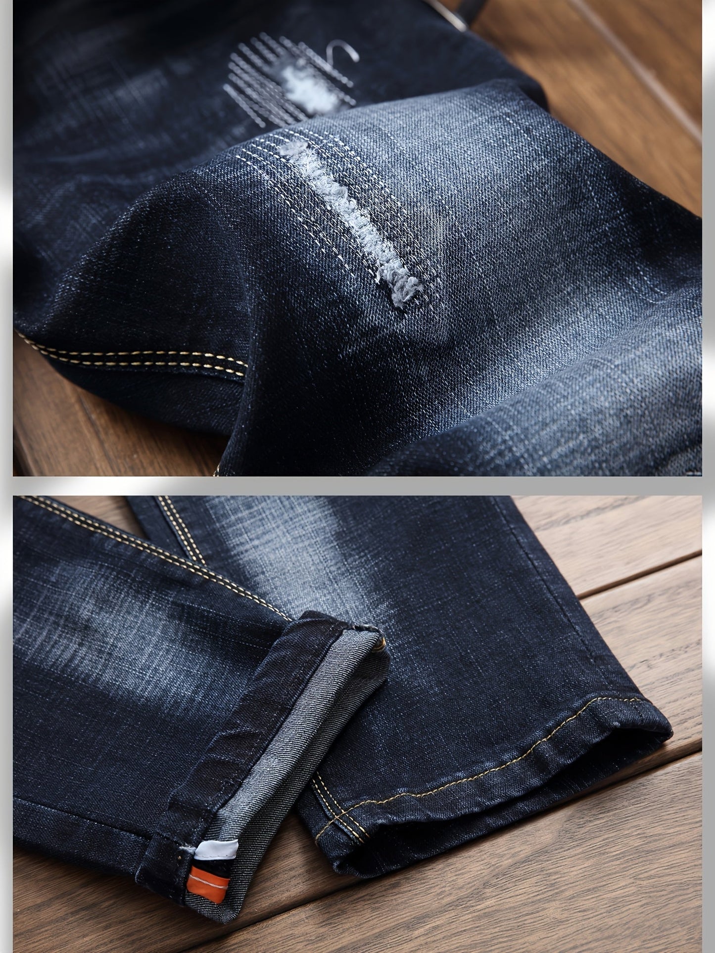 Men's Slim Fit Jeans - Classic Wash Clean Finish – Sizes 30–38 – view 6