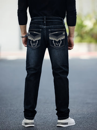 Men's Slim Fit Jeans - Classic Wash Clean Finish – Sizes 34–38 – view 2