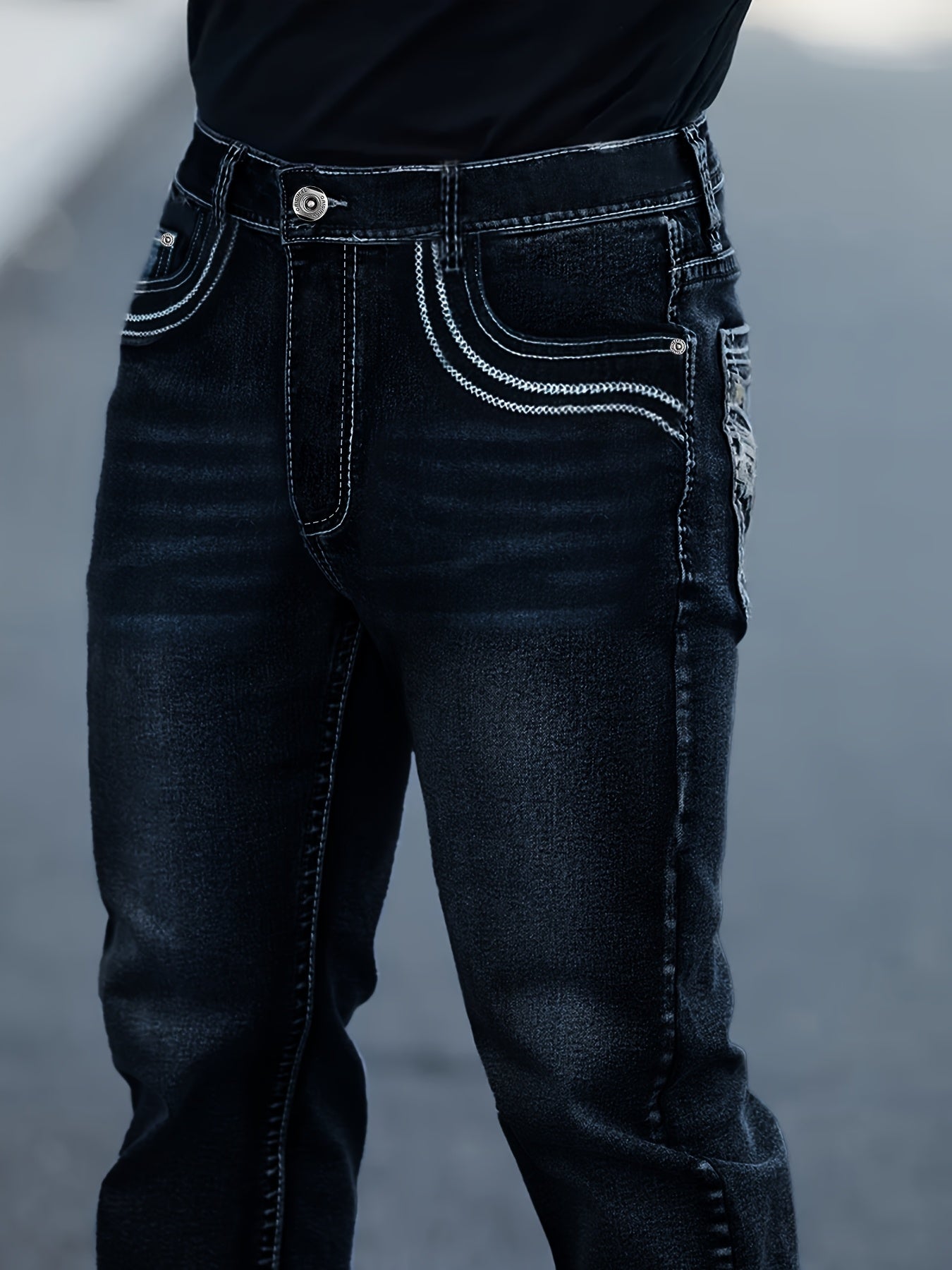 Men's Slim Fit Jeans - Classic Wash Clean Finish – Sizes 34–38 – view 4