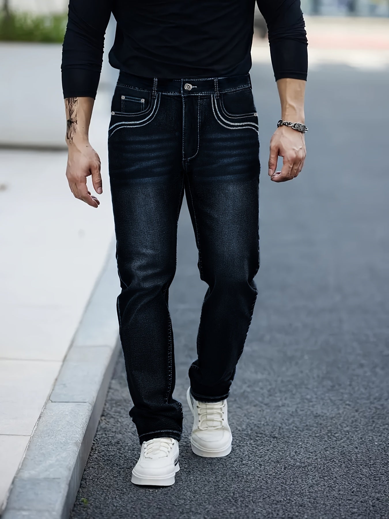 Men's Slim Fit Jeans - Classic Wash Clean Finish – Sizes 34–38 – view 5