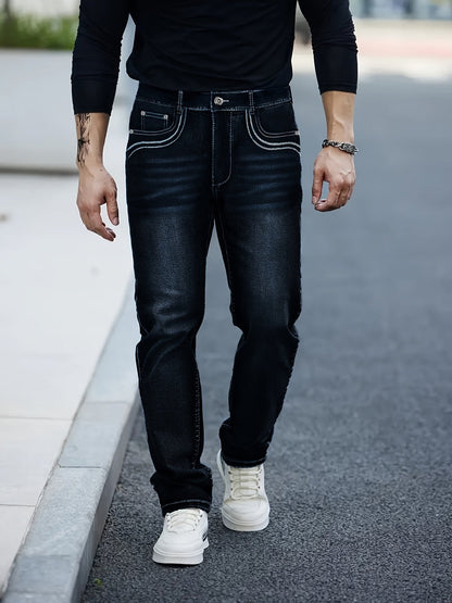 Men's Slim Fit Jeans - Classic Wash Clean Finish – Sizes 34–38 – view 12
