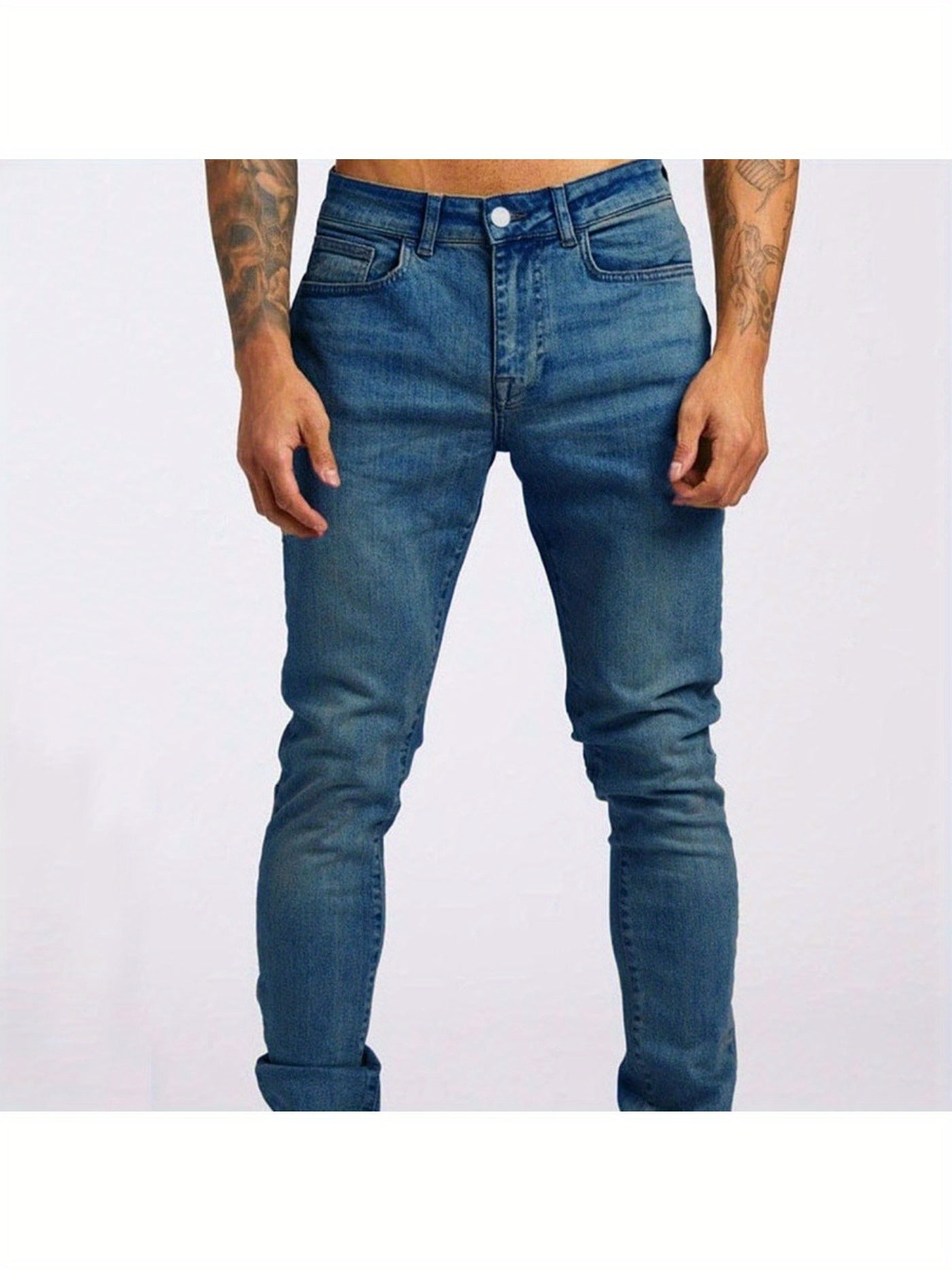 Men's Slim Fit Jeans - Classic Wash Clean Finish – Sizes S–XXXL – view 11