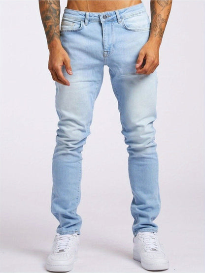 Men's Slim Fit Jeans - Classic Wash Clean Finish – Sizes S–XXXL – Grey option – view 3
