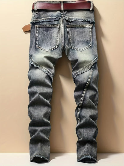 Men's Slim Fit Jeans - Classic Wash Clean Finish – Vintage – view 6