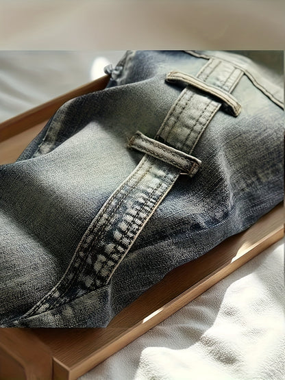 Men's Slim Fit Jeans - Classic Wash Clean Finish – Vintage – view 8