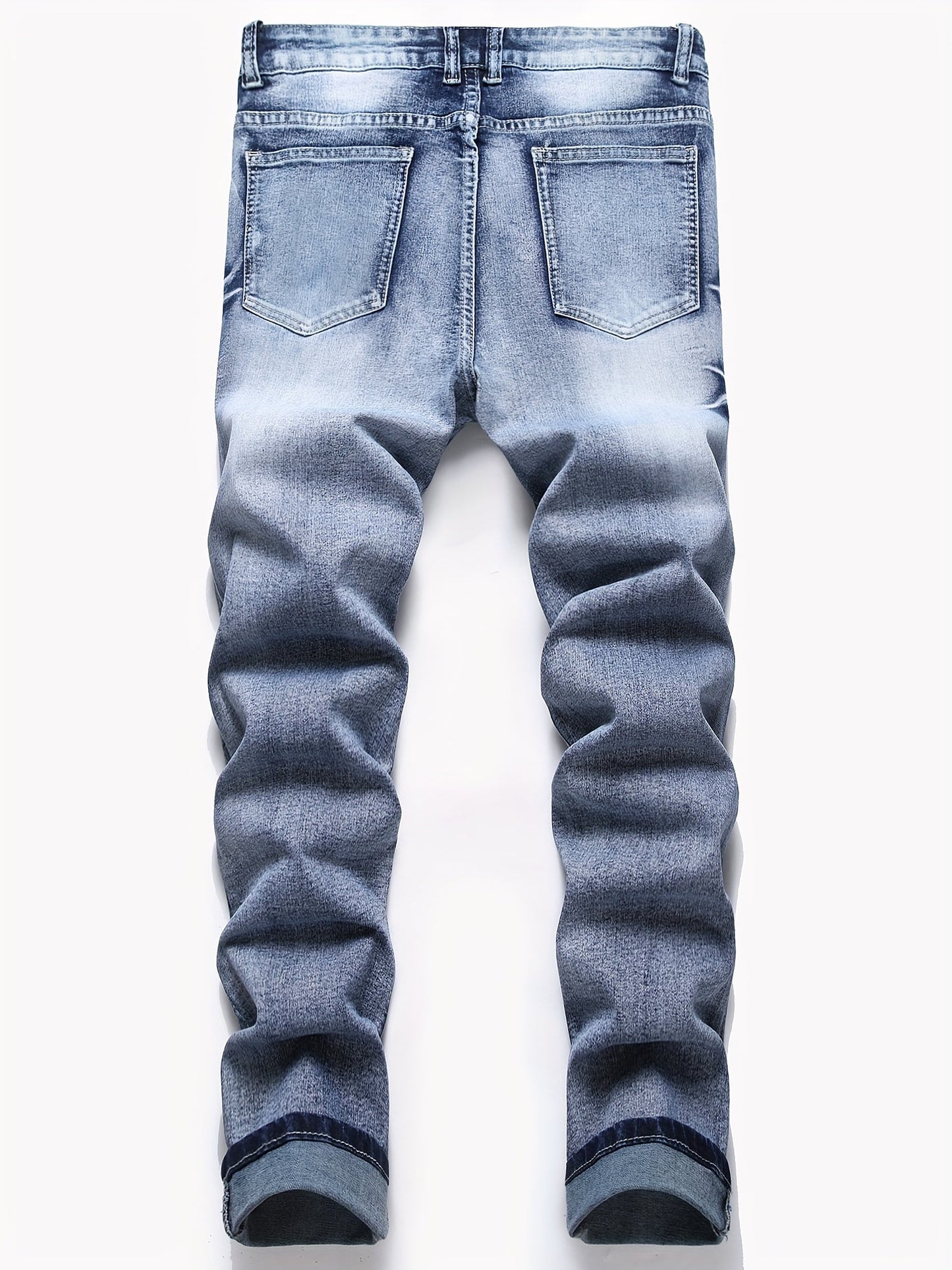 Men's Slim Fit Jeans - Classic Wash Clean Finish – Washed Blue – view 2