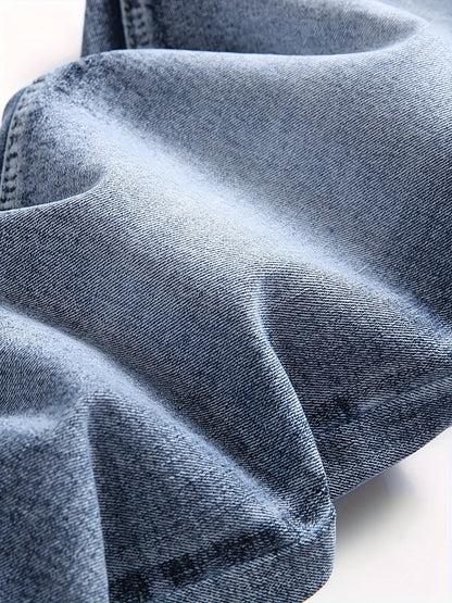 Men's Slim Fit Jeans - Classic Wash Clean Finish – Washed Blue – view 4