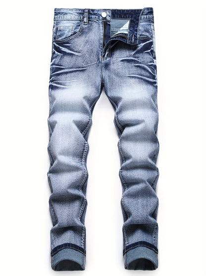 Men's Slim Fit Jeans - Classic Wash Clean Finish – Washed Blue – view 6