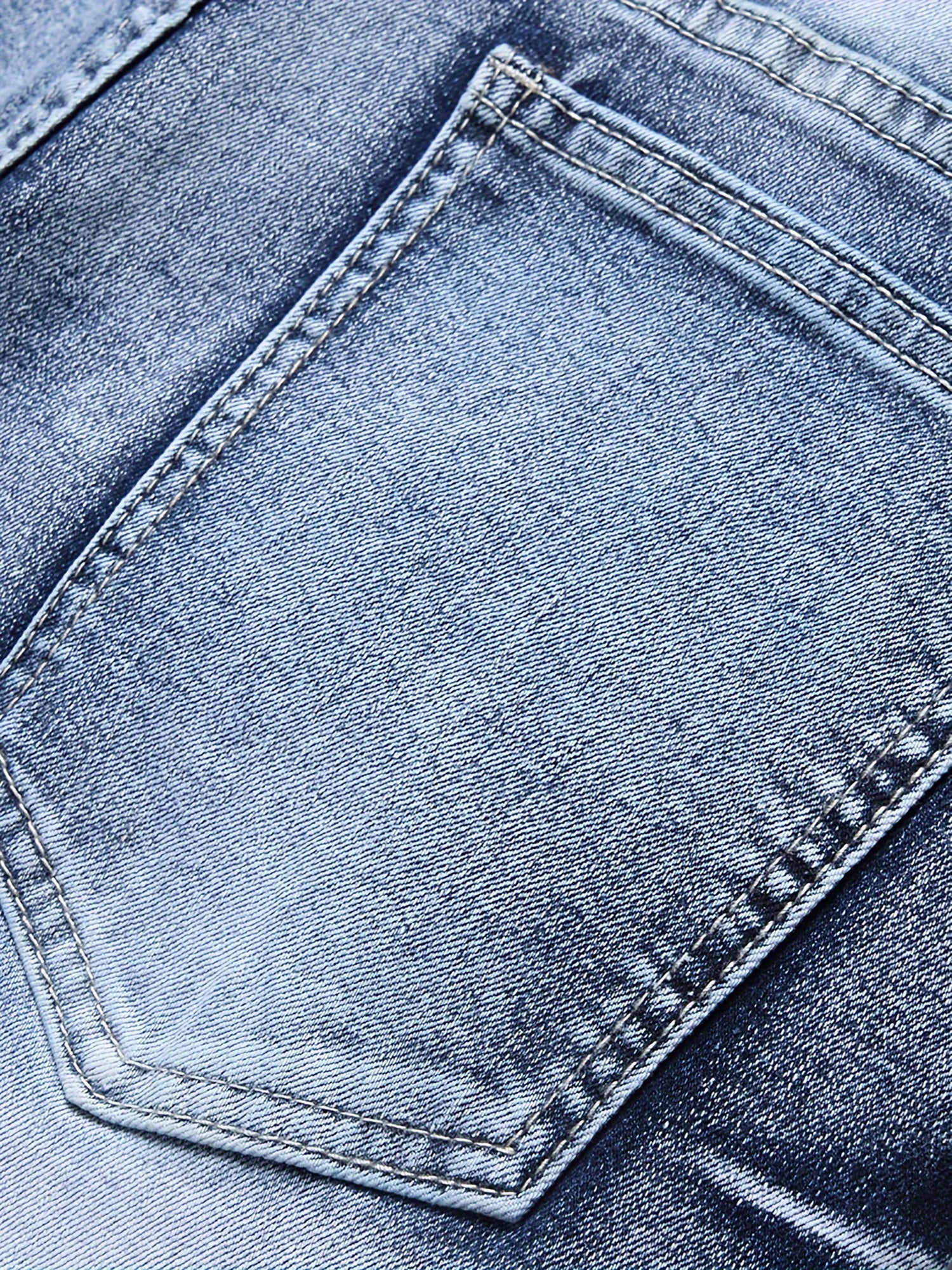 Men's Slim Fit Jeans - Classic Wash Clean Finish – Washed Blue – view 10
