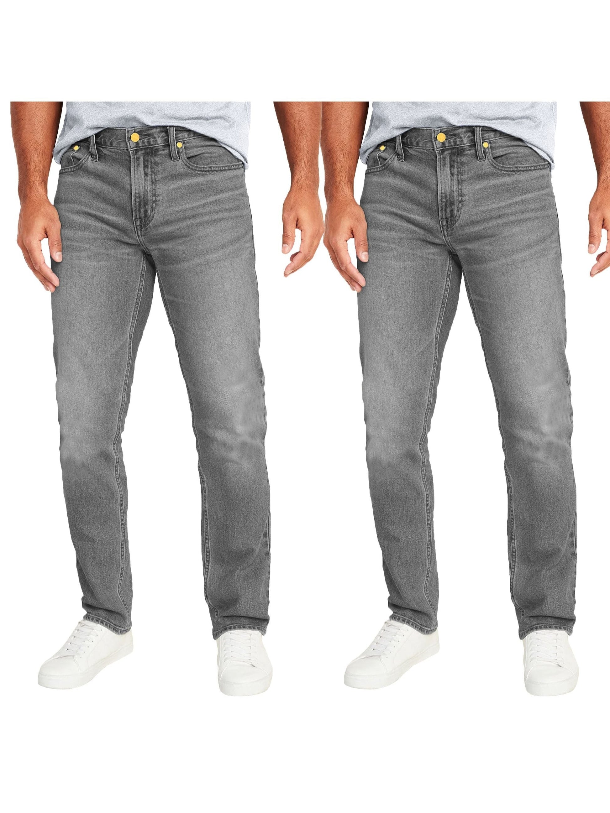 Men's Slim Fit Jeans - Classic Wash Clean Finish Weekend – Grey option – view 6