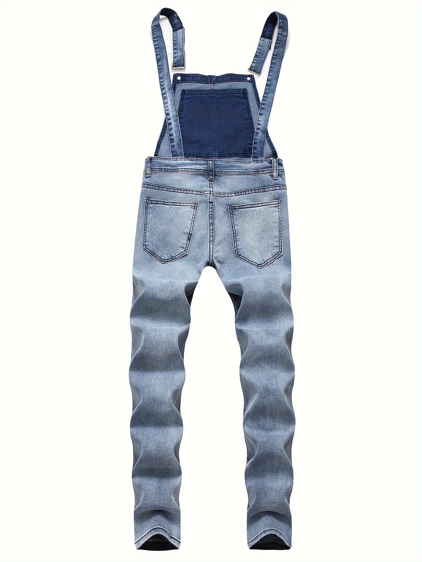 Men's Slim Fit Jeans - Classic Wash Distressed – Classic Rise / Blue Denim Slim-Fit – view 2