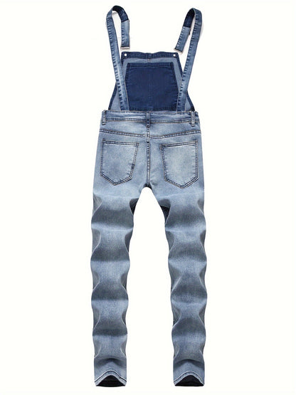 Men's Slim Fit Jeans - Classic Wash Distressed – Classic Rise / Blue Denim Slim-Fit – view 9