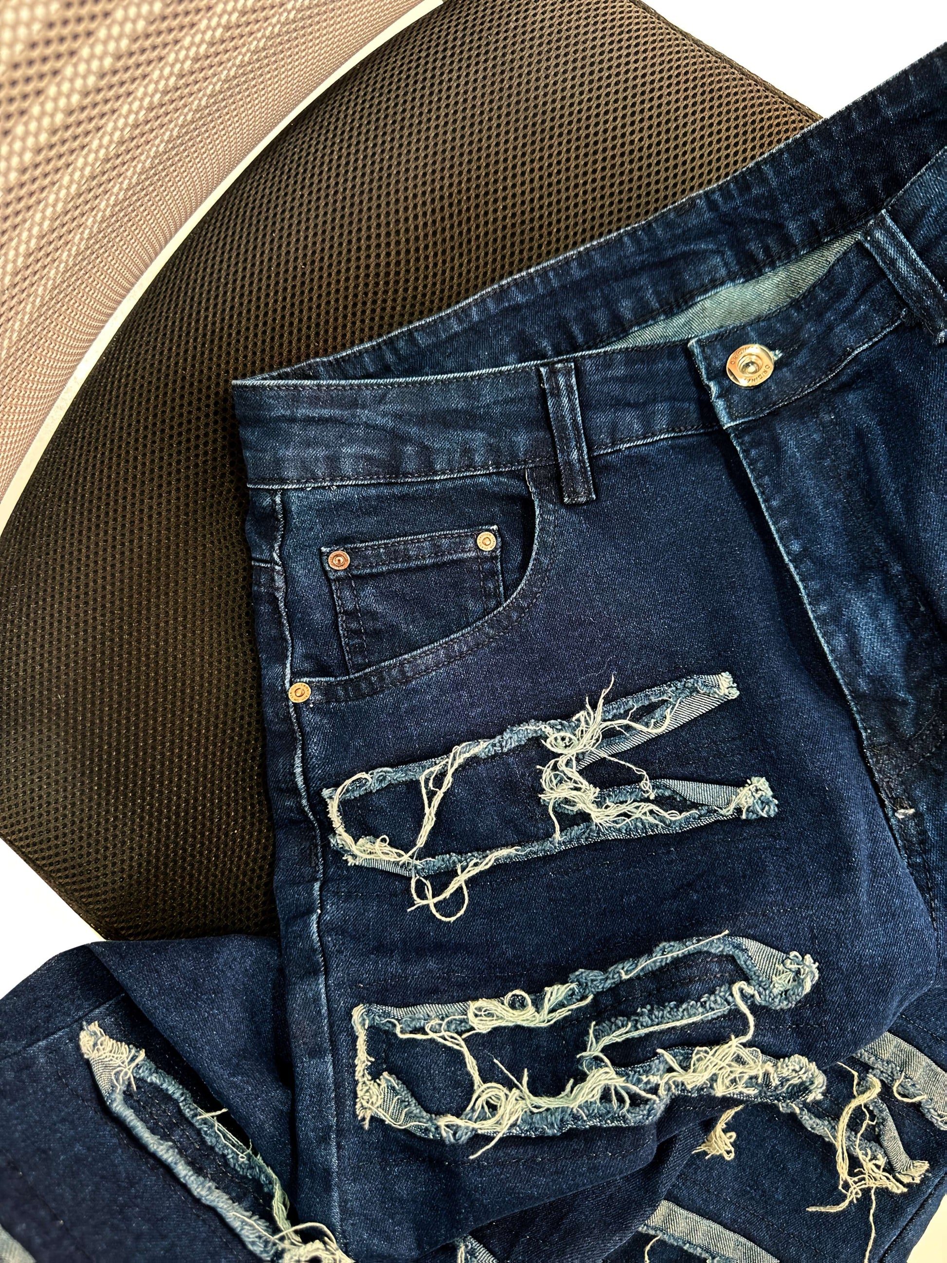 Men's Slim Fit Jeans - Classic Wash Distressed – Sizes 30–38 – view 7