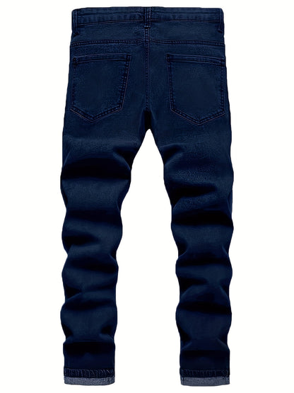 Men's Slim Fit Jeans - Classic Wash Distressed – Sizes 30–38 – view 21