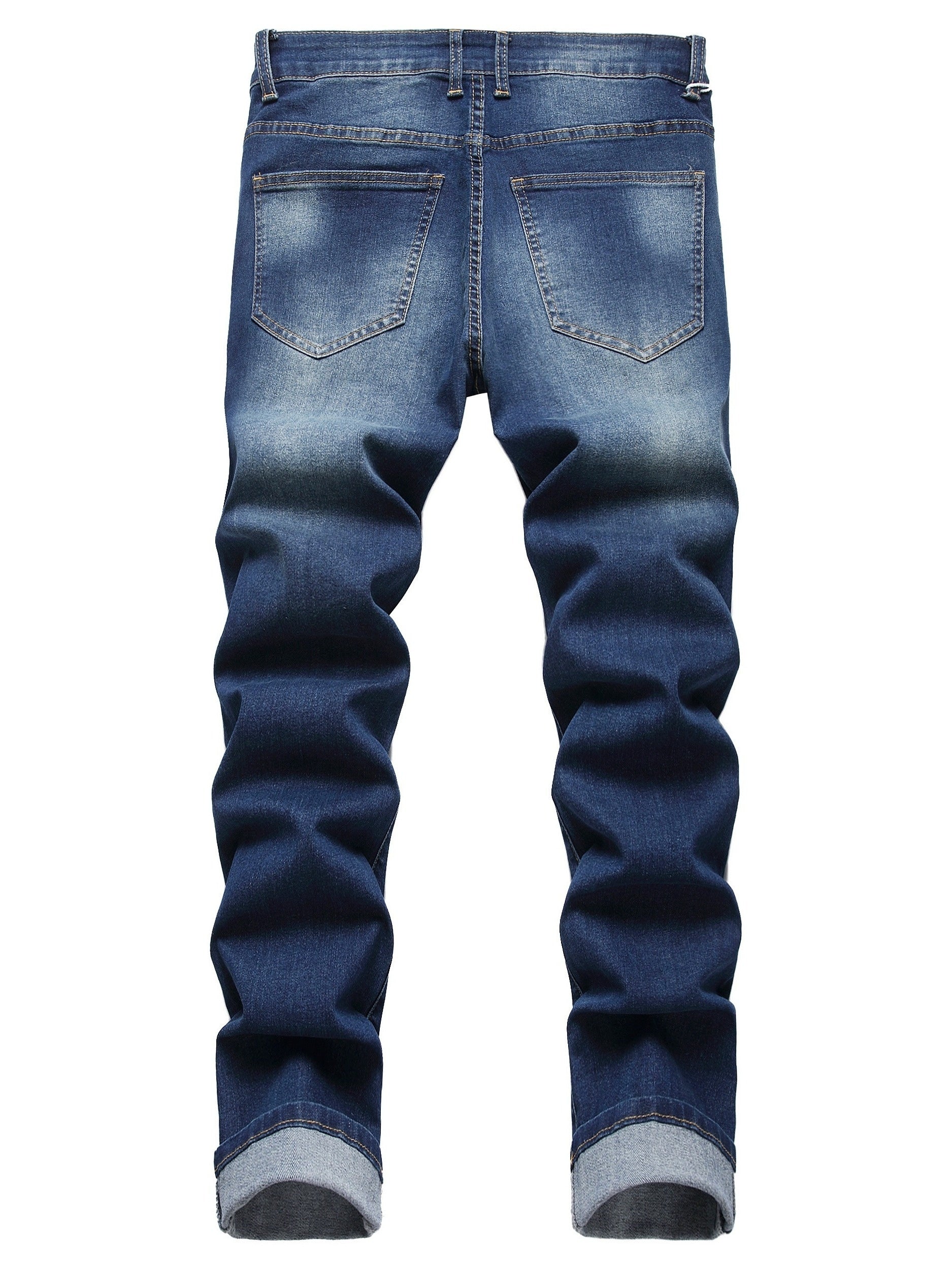 Men's Slim Fit Jeans - Classic Wash Distressed Weekend – view 11