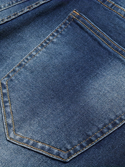 Men's Slim Fit Jeans - Classic Wash Distressed Weekend – view 12