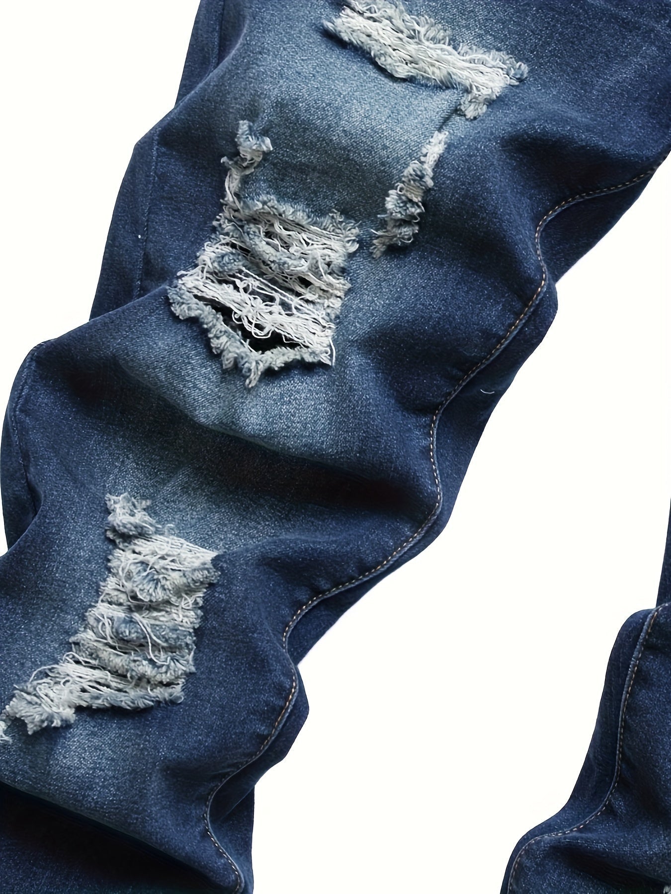 Men's Slim Fit Jeans - Classic Wash Distressed Weekend – view 13