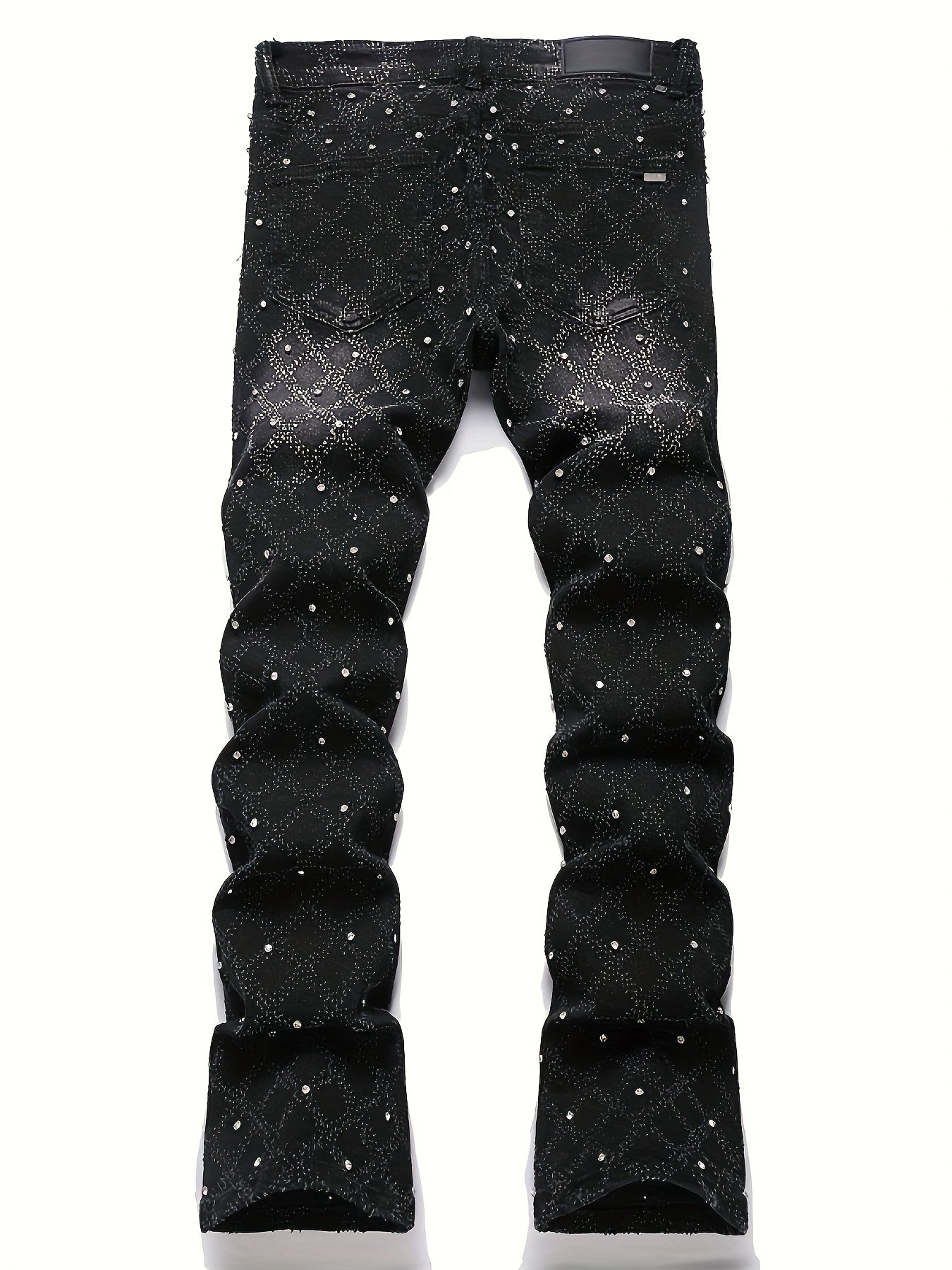 Men's Slim Fit Jeans - Classic Wash Embellished – view 8
