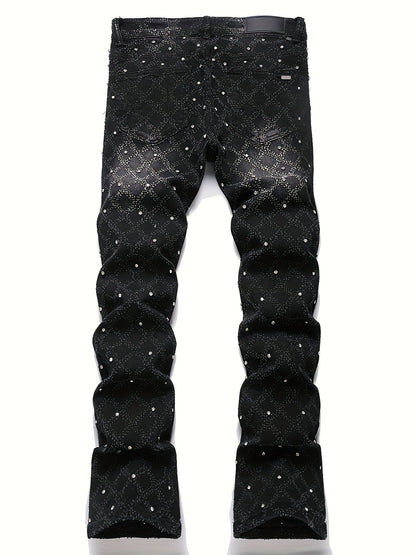 Men's Slim Fit Jeans - Classic Wash Embellished – view 8