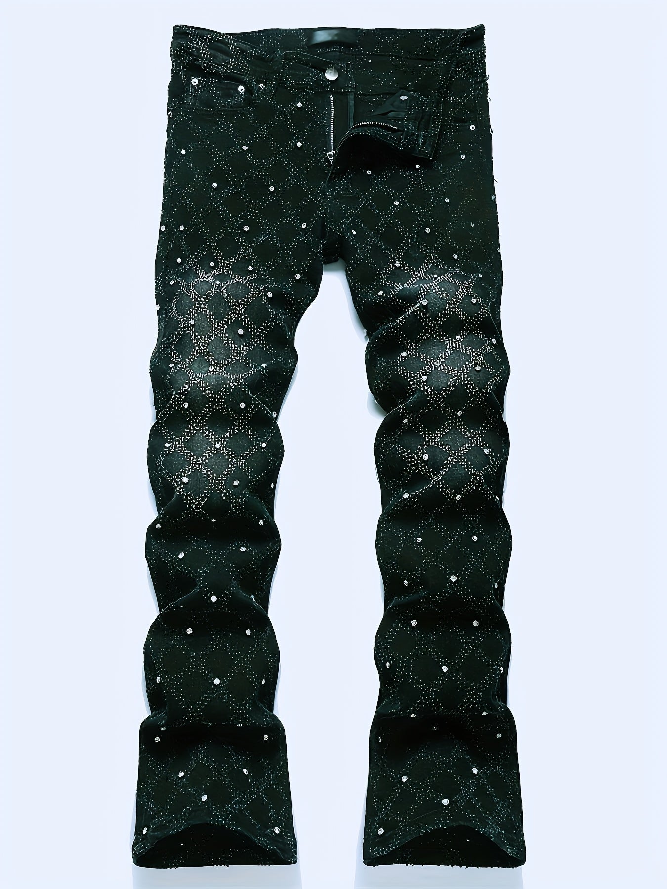 Men's Slim Fit Jeans - Classic Wash Embellished – view 11