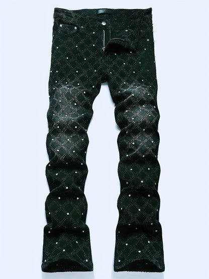 Men's Slim Fit Jeans - Classic Wash Embellished – view 11