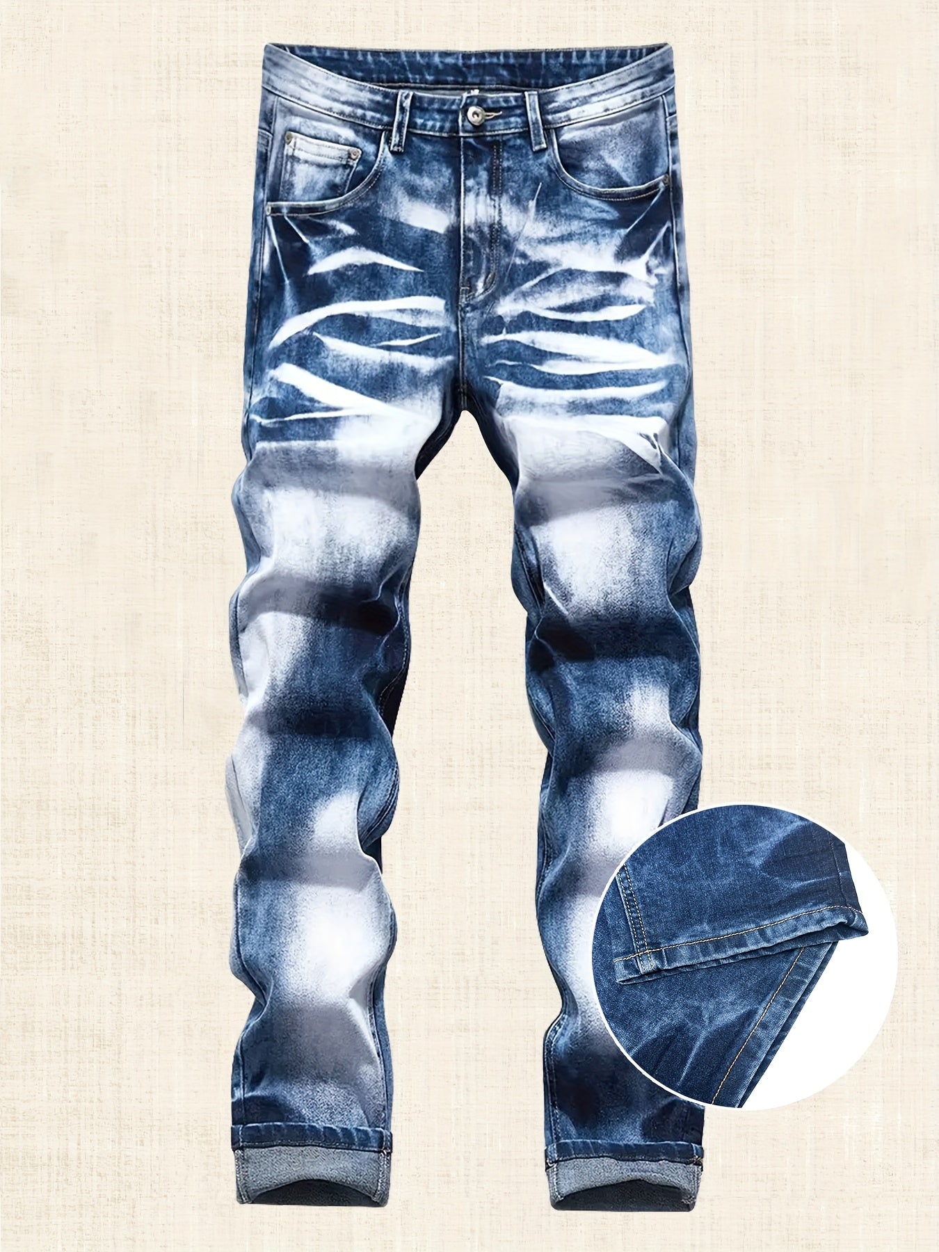 Men's Slim Fit Jeans - Vintage Wash Clean Finish – view 13
