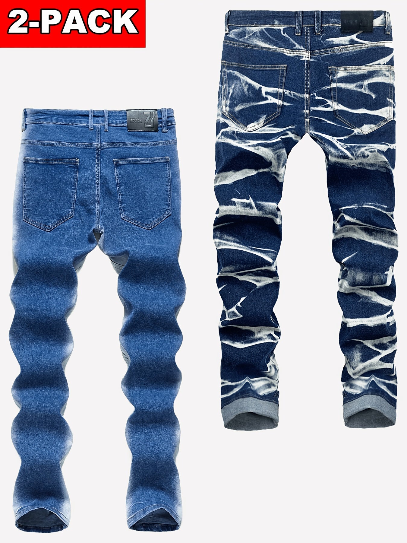 Men's Slim Fit Jeans - Vintage Wash Clean Finish – view 15