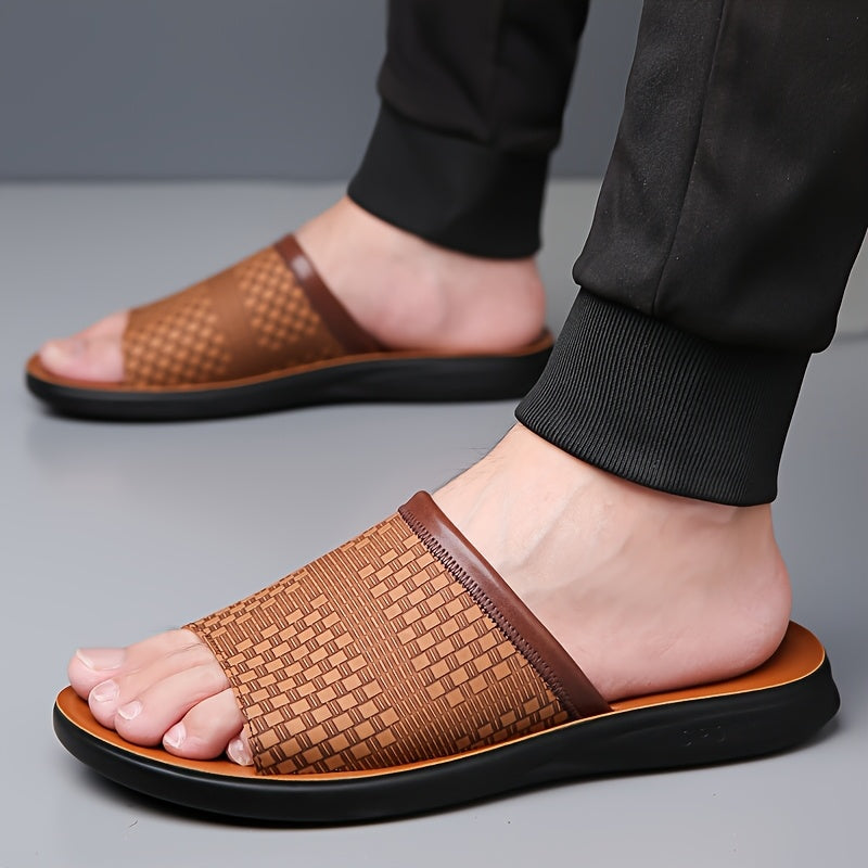 Men's Slippers - Breathable Mesh Non-Slip Sole for Outdoor & – view 4