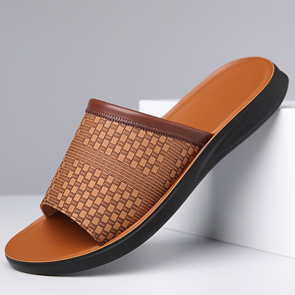 Men's Slippers - Breathable Mesh Non-Slip Sole for Outdoor & – Black option – view 3