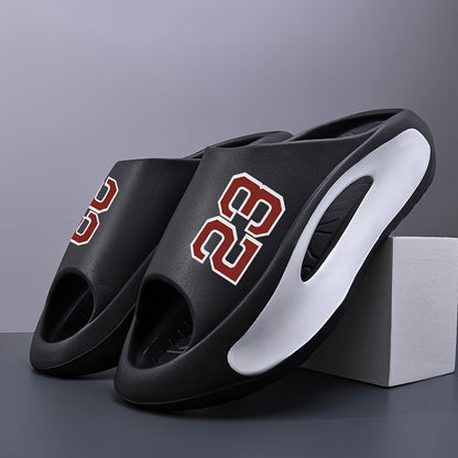 Men's Slippers - Everyday Comfort & Durable Sole – Black / White – view 9