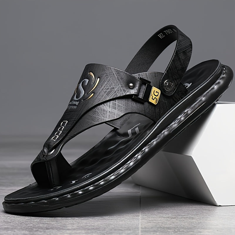 Men's Slippers - Platform Sole for Beach & Water – Grey option – view 2