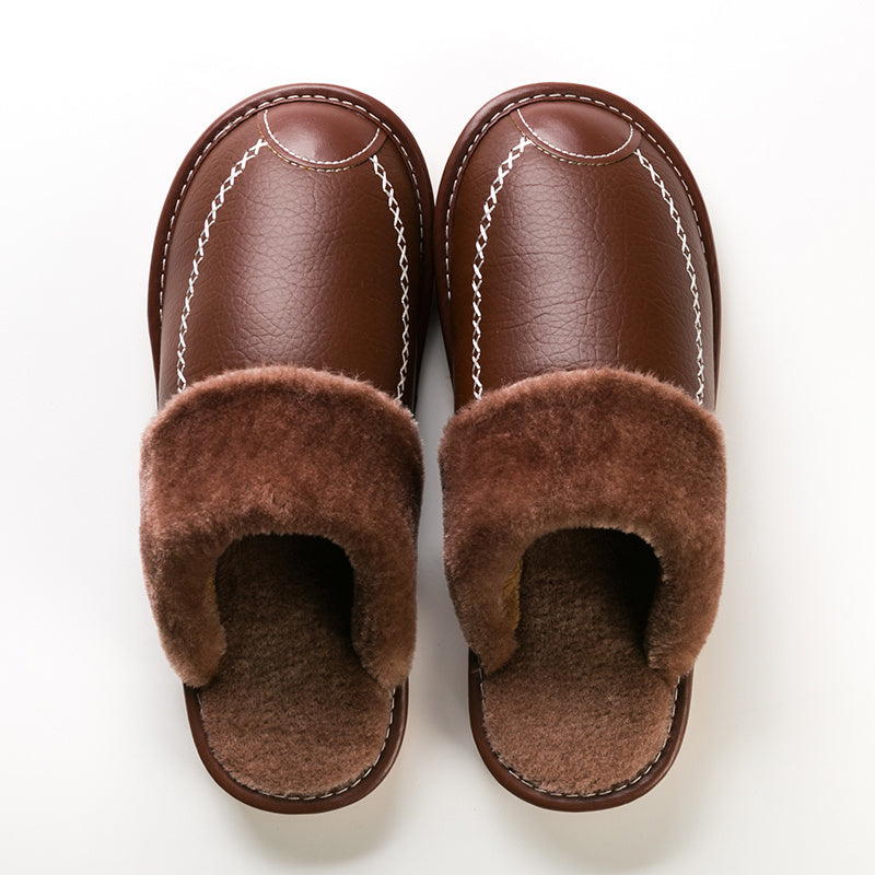 Men's Slippers - Slip-On Ease & Warm Lining – Red option – view 4