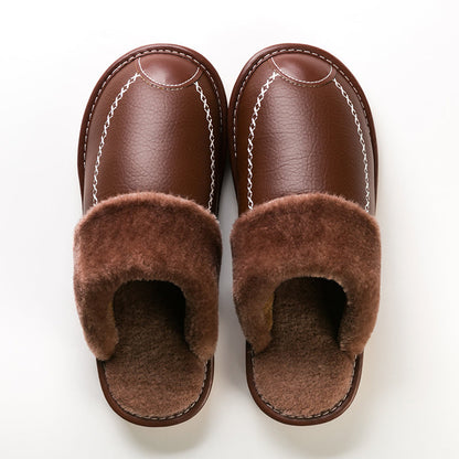 Men's Slippers - Slip-On Ease & Warm Lining – Red option – view 4