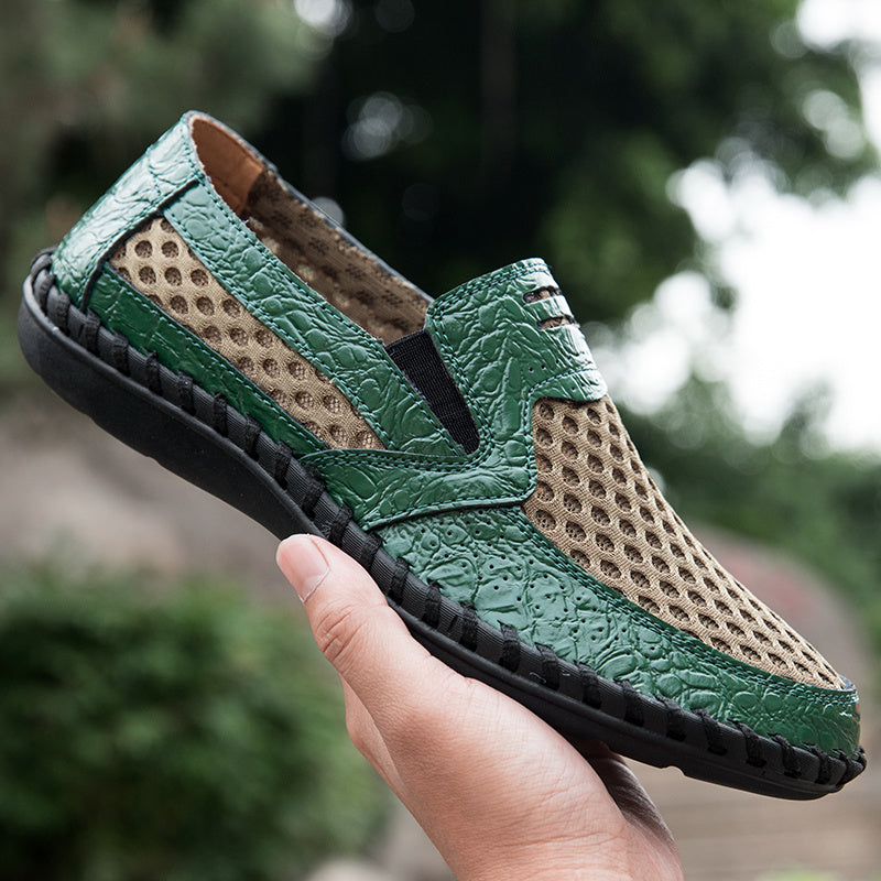 Men's Sneakers - Breathable Comfort – Black Mesh – main product image