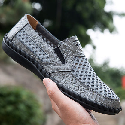 Men's Sneakers - Breathable Comfort – Black Mesh – view 11
