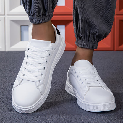 Men's Sneakers - Breathable Comfort – White With Black – view 2