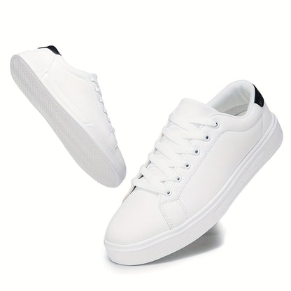 Men's Sneakers - Breathable Comfort – White With Black – view 9