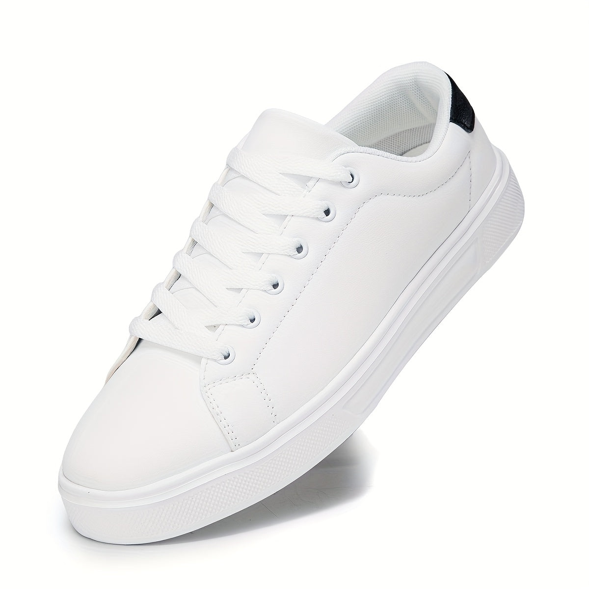Men's Sneakers - Breathable Comfort – White With Black – White option – view 3