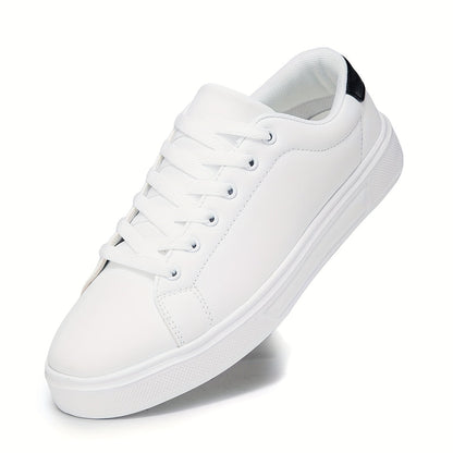 Men's Sneakers - Breathable Comfort – White With Black – White option – view 3