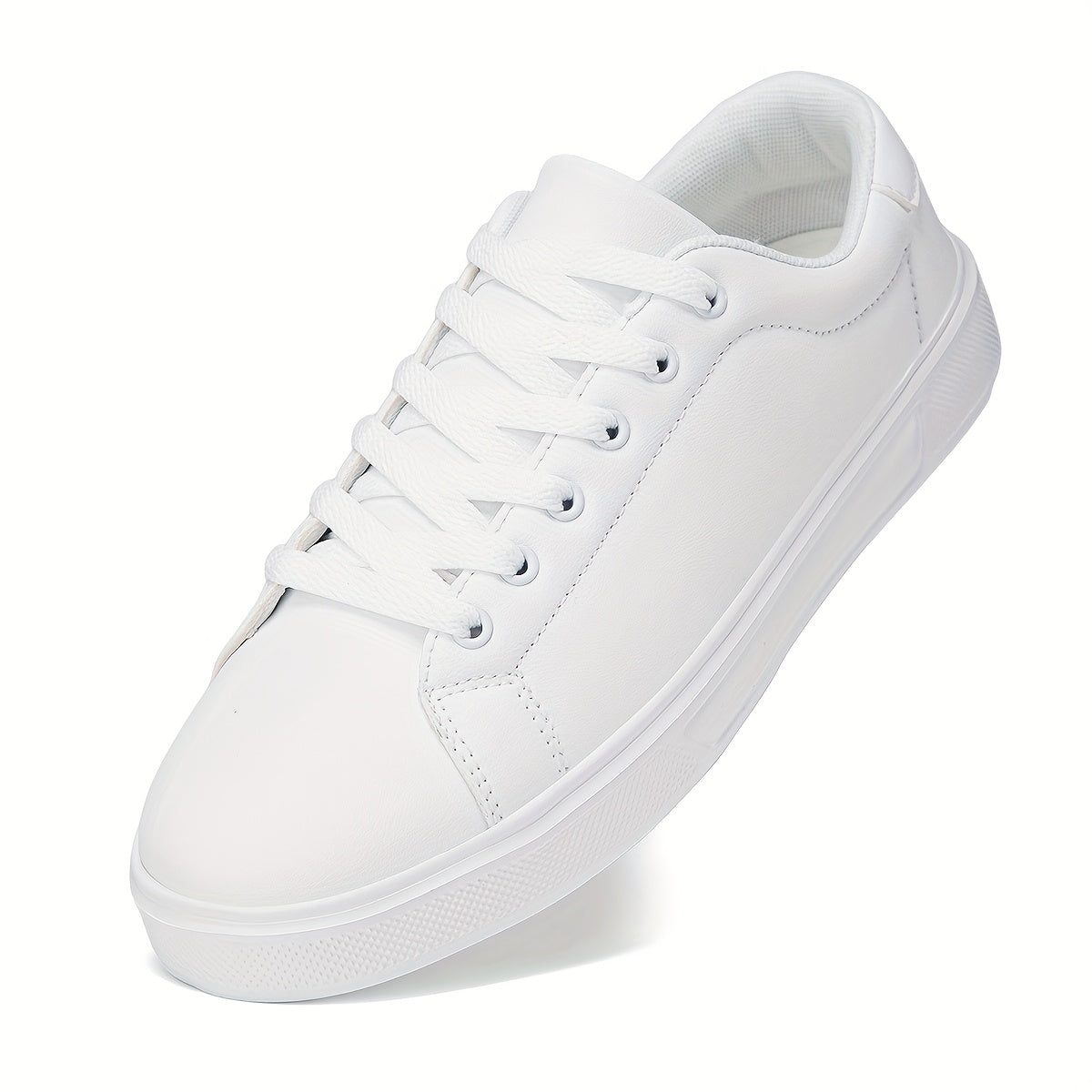 Men's Sneakers - Breathable Comfort – White With Black – White option – view 5